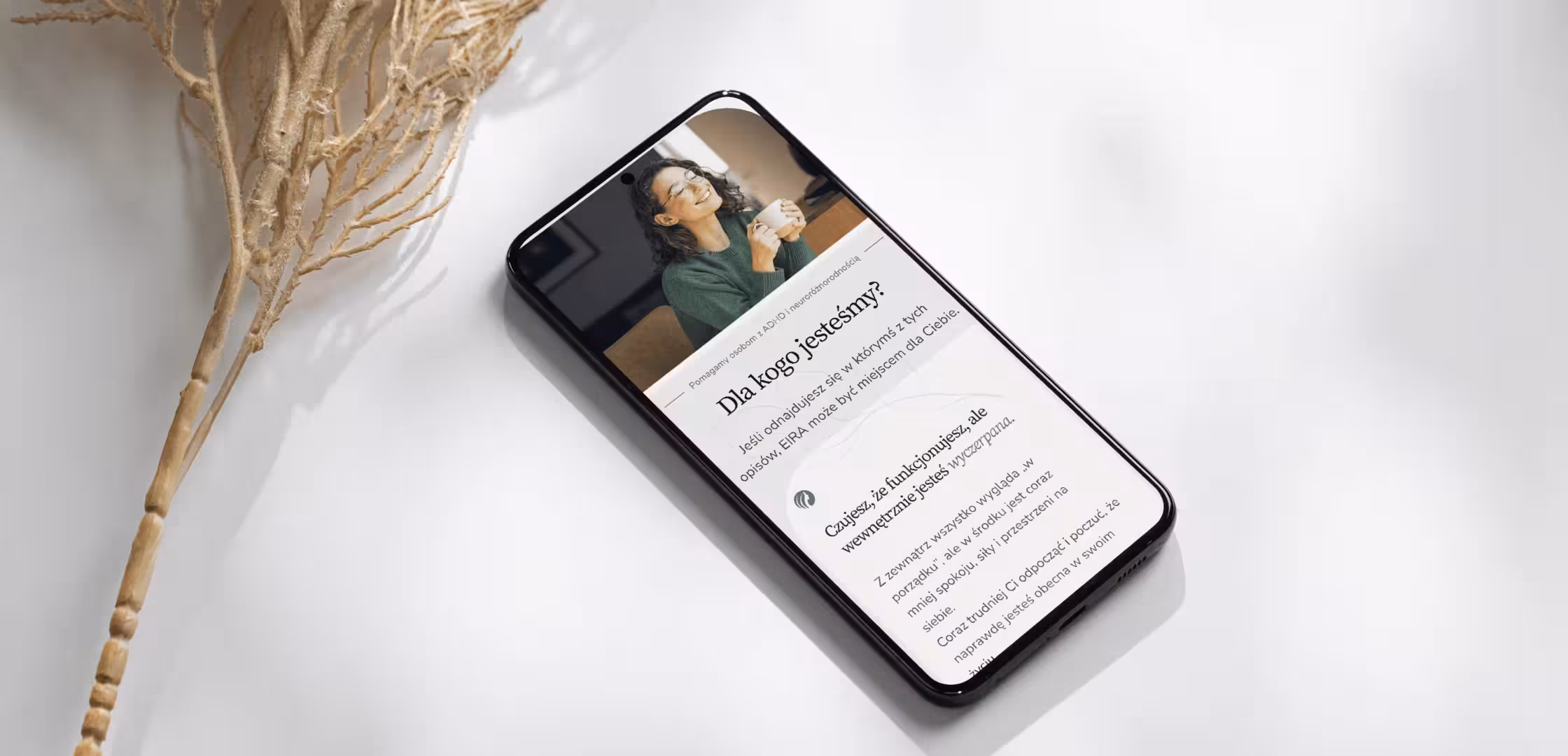 Projekt strony www dla psychologa – dobór kolorów marki i kontrastów na przykładzie Eira.com.pl